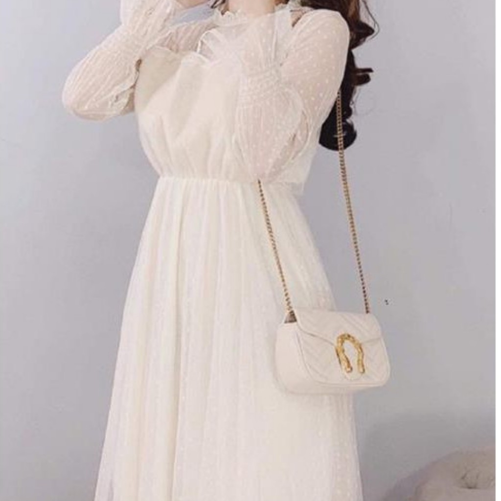 Đầm dự tiệc ren lưới bi sang trọng | BigBuy360 - bigbuy360.vn