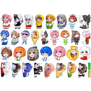 Sticker hero team 30-60 cái ép lụa khác nhau / hình dán hero team