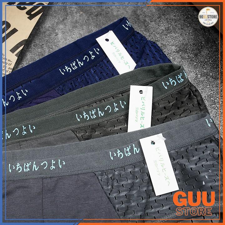 [𝗖𝗢𝗠𝗕𝗢 𝟰 𝗖𝗔́𝗜] Quần Lót Nam kiểu dáng Boxer, Tam Giác MUJI QSL12