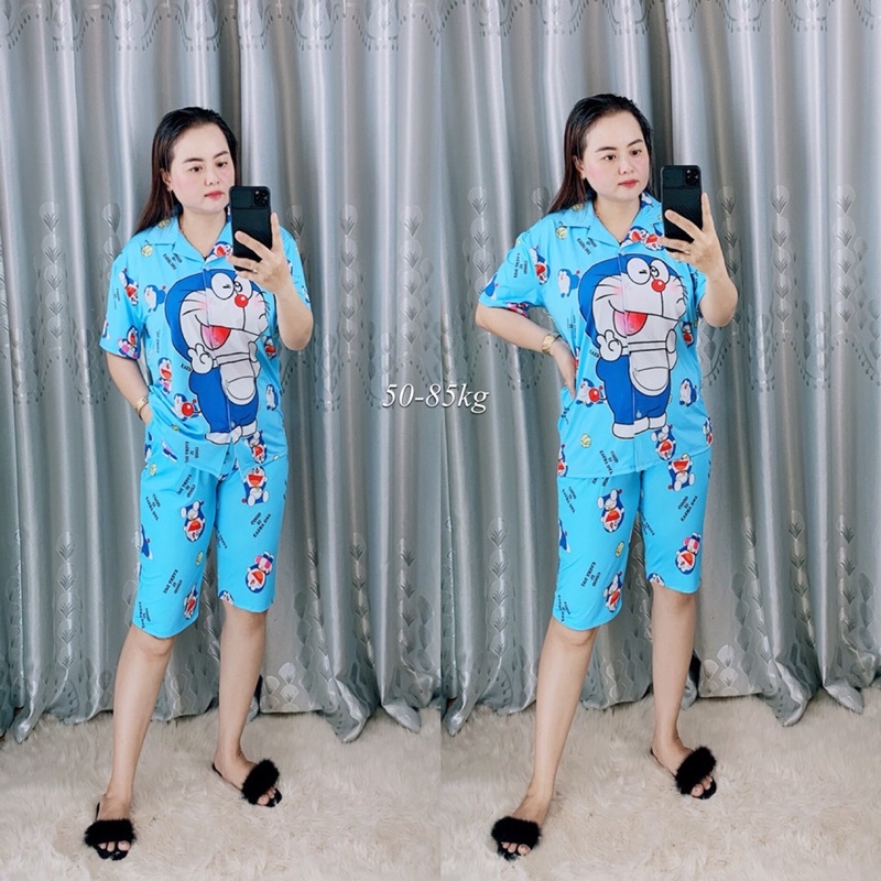 Set lửng Pijama thun lạnh 4 chiều
