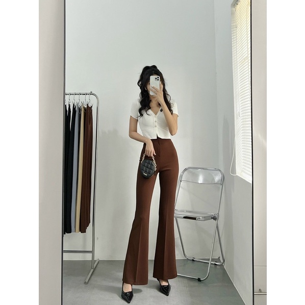 Áo Tay Ngắn Nút Lửng