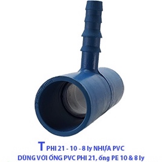 5 Cái chữ T 21 / 27 ra đuôi 8 ly - 10 ly