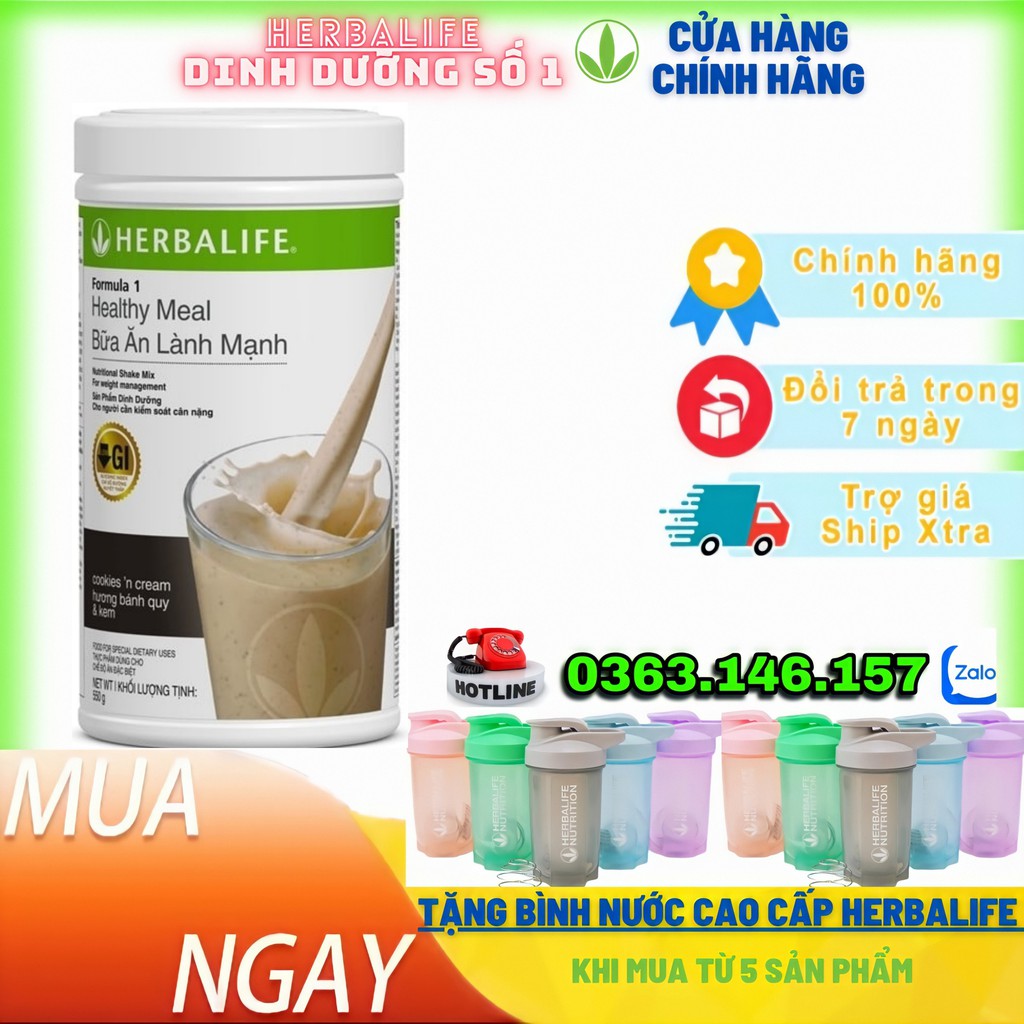 [ CHÍNH HÃNG ] - Bữa Ăn Dinh Dưỡng Lành Mạnh HBL - Đủ Vị - Hỗn Hợp Dinh Dưỡng Công Thức 1 Giảm Cân - Tăng Cân