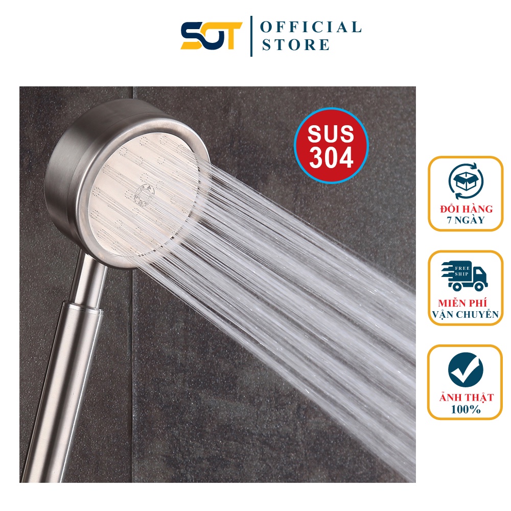 Vòi sen, đầu sen tắm TĂNG ÁP chất liệu NHÔM tia sương TS-01 - HÀNG CAO CẤP