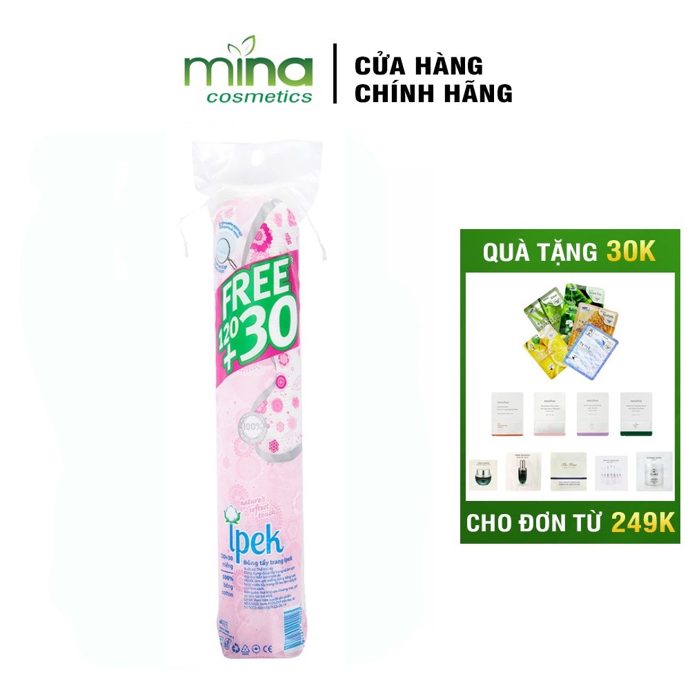 Bông Tẩy Trang Ipek 150 Miếng Cotton Pads