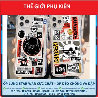 ỐP LƯNG STAR WARS CỰC NGẦU Case IPhone 6 6S 7 8 Plus X XS MAX XR 11 Pro MAX