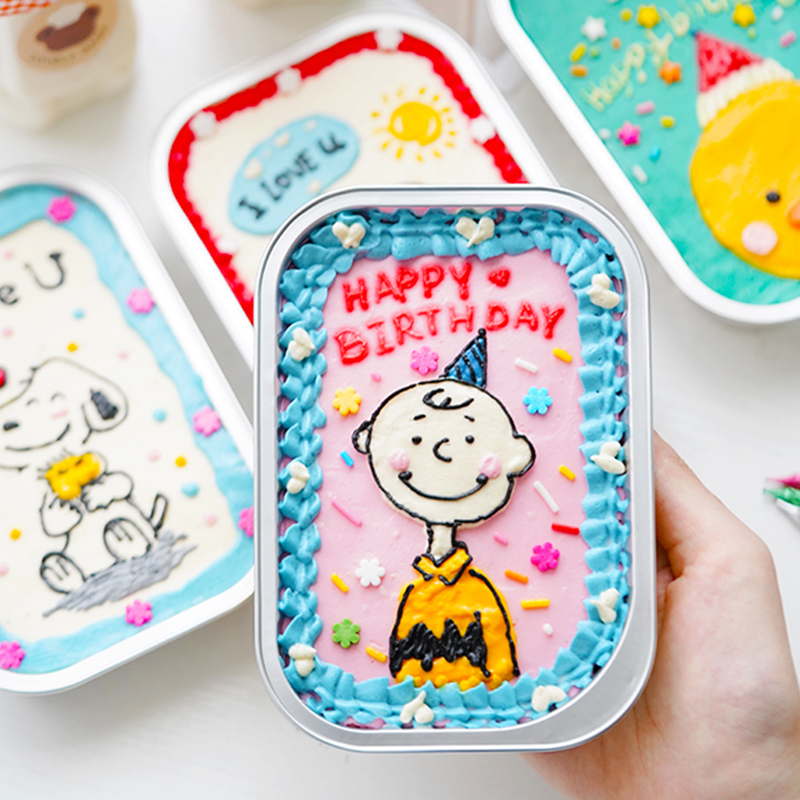 Set 10 Hộp Đựng Bánh Cupcake Vẽ Tranh Sơn Dầu Kiểu Retro Hàn Quốc Ốp