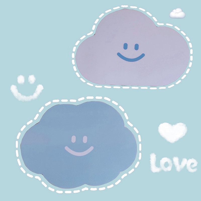 Tấm Lót Chuột Máy Tính Chống Trượt In Hình Đám Mây Dễ Thương Tiện Dụng