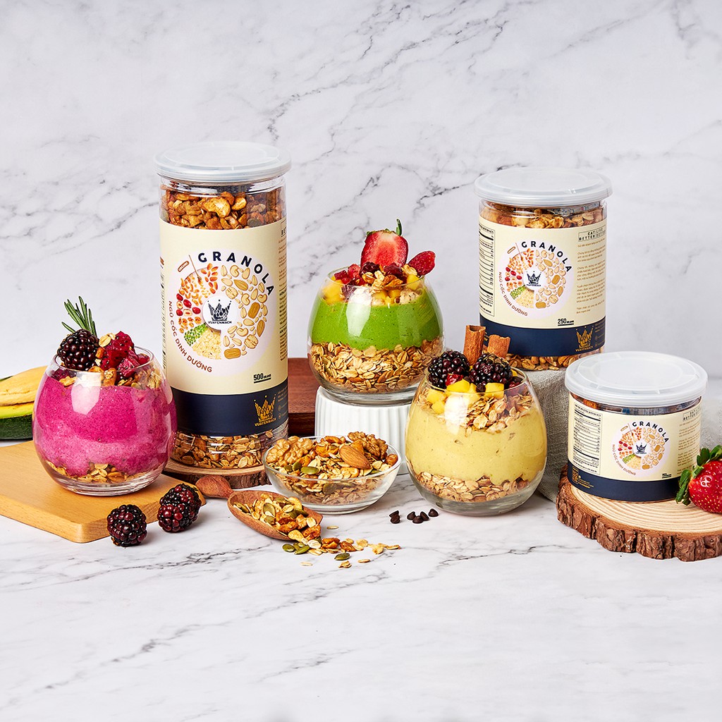 Ngũ cốc Ăn Kiêng VUA YẾN MẠCH Granola Healthy siêu hạt