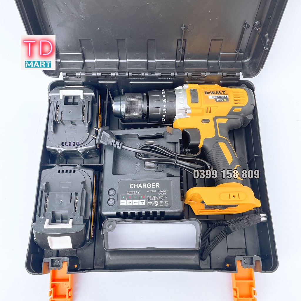 Máy khoan Pin DeWalt 128V 3 Chức Năng, động cơ 775 pin 10cell