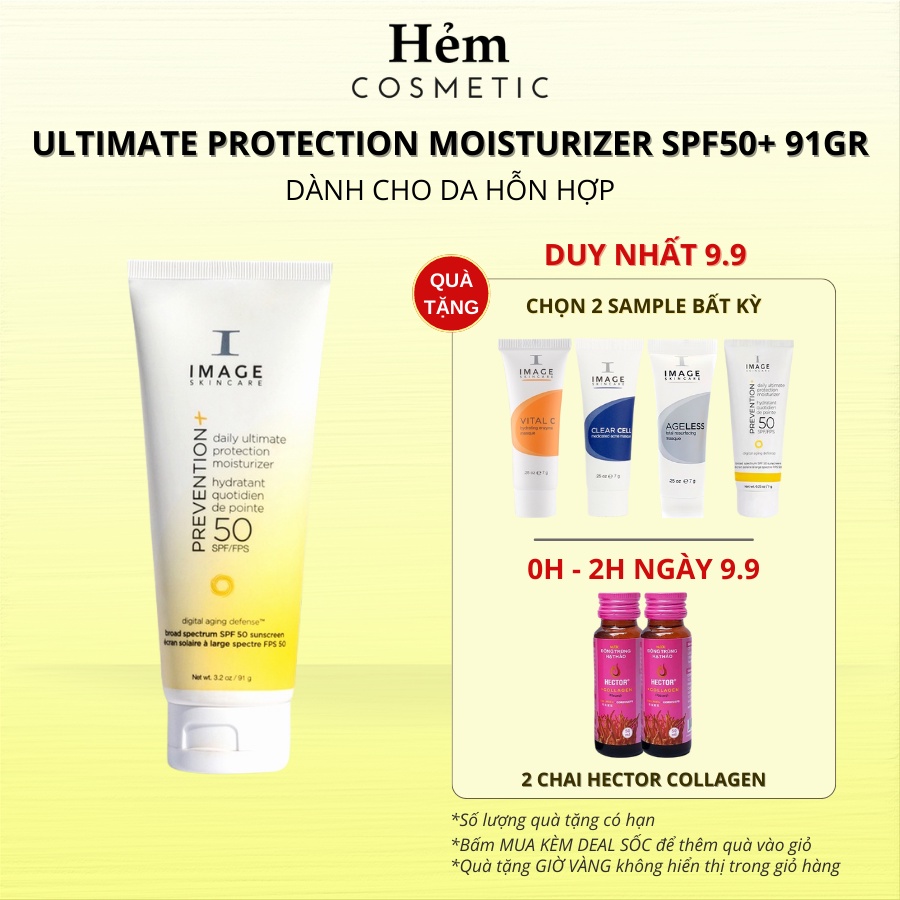Kem chống nắng Image Skincare Prevention+ Daily Ultimate Protection Moisturizer SPF50 cho da hỗn hợp 91g