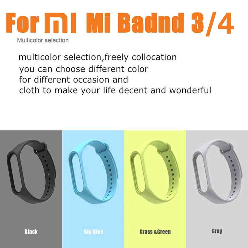 2 In 1 For Xiaomi Mi Band 4 Strap Smart Bracelet Wristband+Protective Film For Miband 4