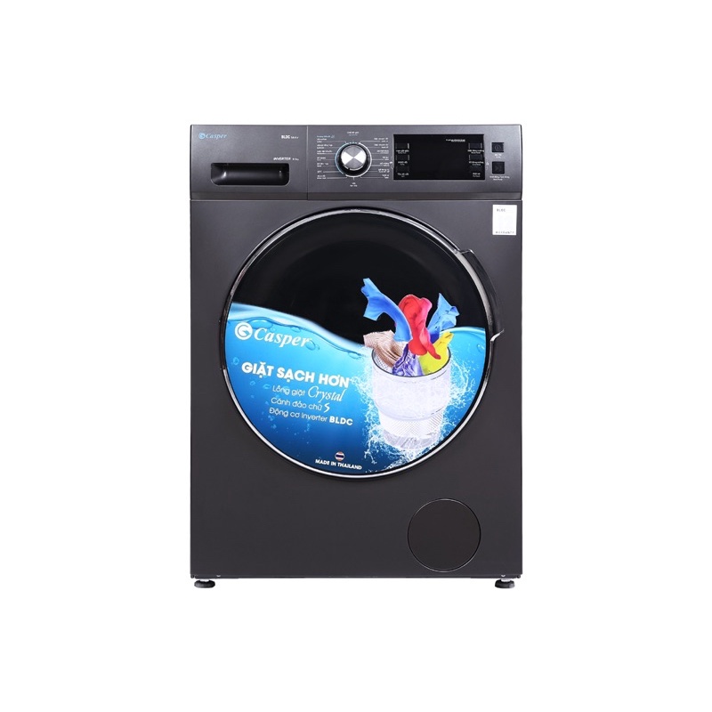 Trả góp từ xa Máy giặt Casper Inverter 8.5 kg WF-85I140BGB Máy Mới 2021