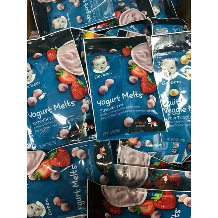 Sữa chua khô Gerber vị đào