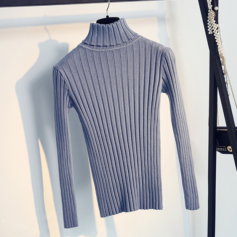 FREESHIP ĐƠN 99K_ Áo chồng đầu dệt kim cổ lọ tay dài thiết kế ôm sát tôn dáng