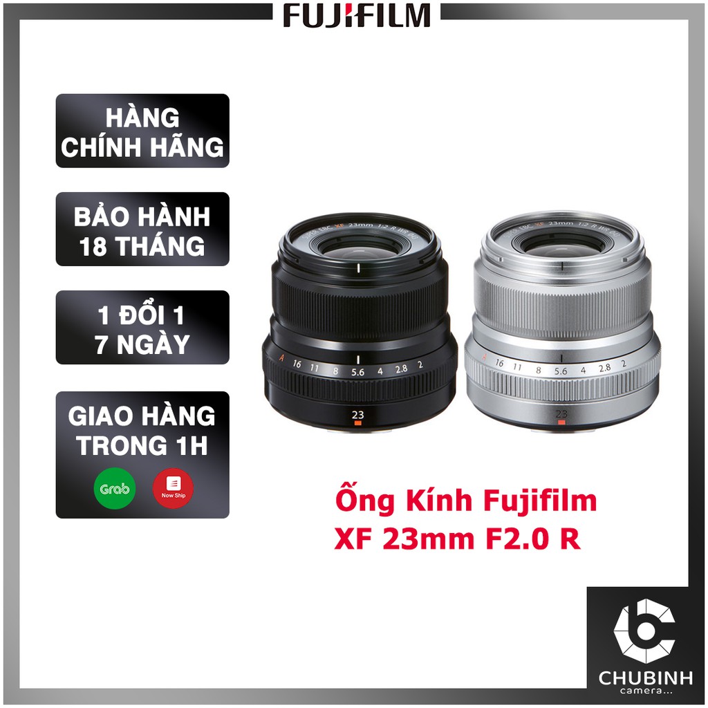 Ống kính máy ảnh Fujifilm | Fujinon XF 23mm F2 R WR | Chính Hãng