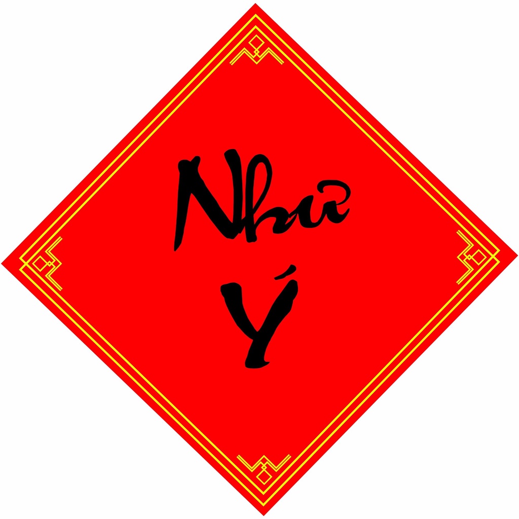 Giấy Đỏ May Mắn Dán Tường Ngày Tết - Giấy Đỏ Decal Dán Trang Trí Cửa Nhà Ngày Tết Nét Thư Pháp Đủ Chữ Tiếng Việt Tiếng H