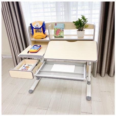 Bàn ghế học sinh, Bộ Bàn Ghế Chống Gù thông minh Luxury cho bé Cao Cấp