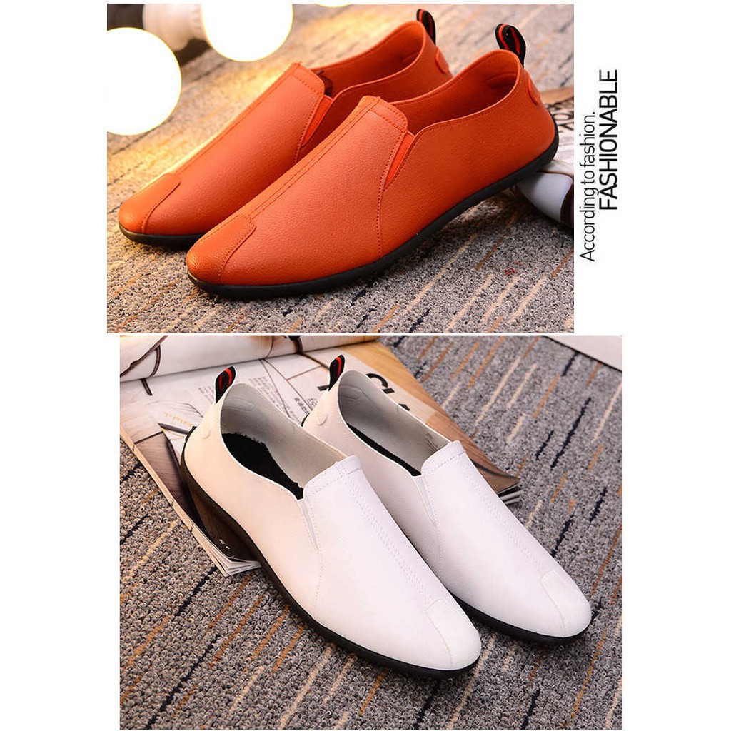 [ SIÊU RẺ ] TẶNG TẤT LƯỜI CAO CẤP - Giày Lười Nam Hàn Quốc Màu Trắng [ Shop Yêu Thich ] | BigBuy360 - bigbuy360.vn