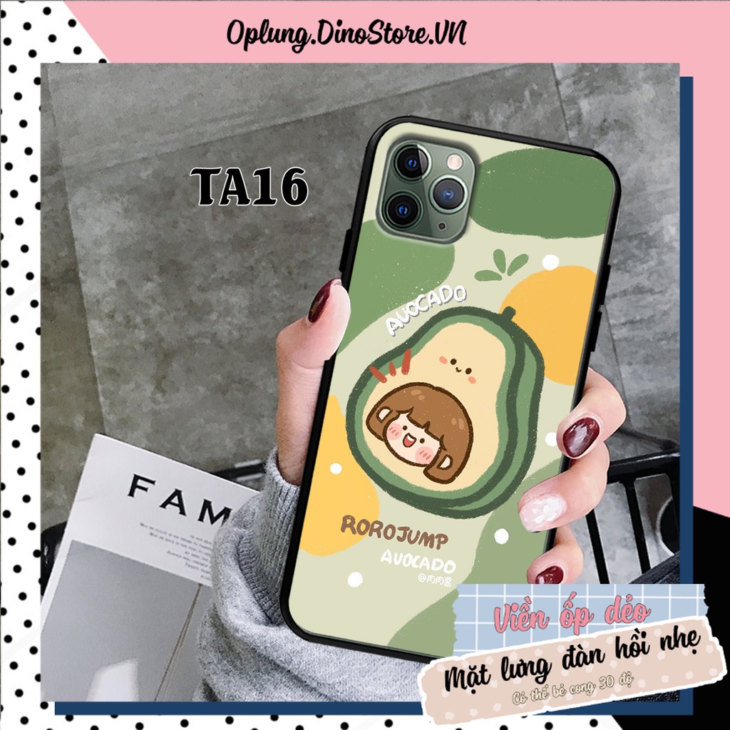 Ốp Iphone 6/6s//6sPlus/6plus/7/7Plus/8plus/X/Xs/Xsmax in hình quả bơ sắc nét, ôm sát điện thoại, chống bẩn.