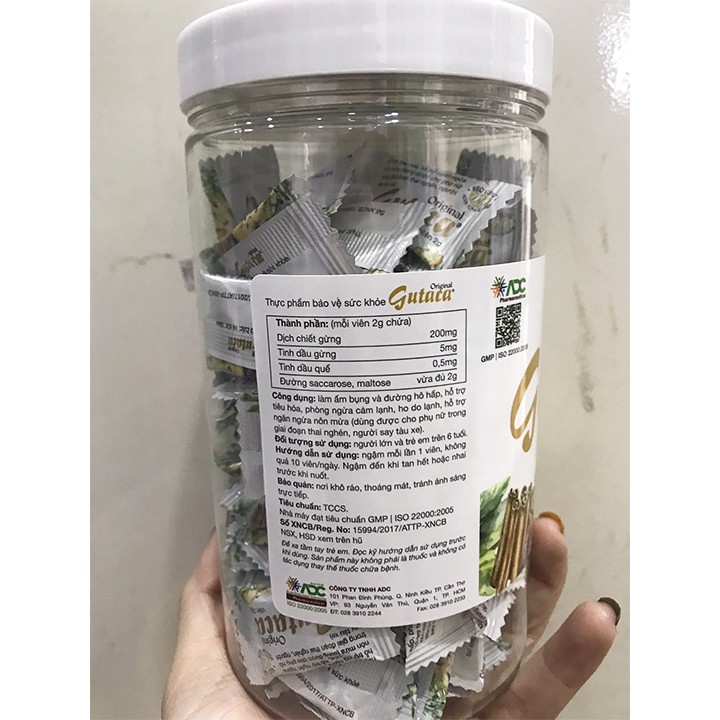 Kẹo Gừng Gutaca Original Lọ 100 / 200 viên - Victory Pharmacy