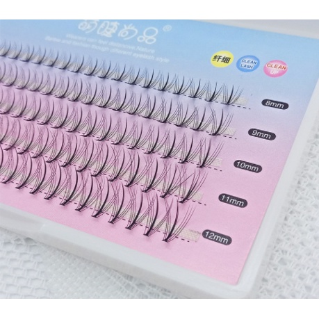 (Tặng keo) Lông Mi Dưới Shangpin Cong Đuôi Cá nhiều kích cỡ Tự Nhiên