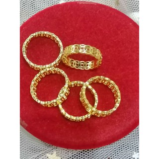 (Siêu rẻ) Nhẫn kim tiền xi vàng 24k