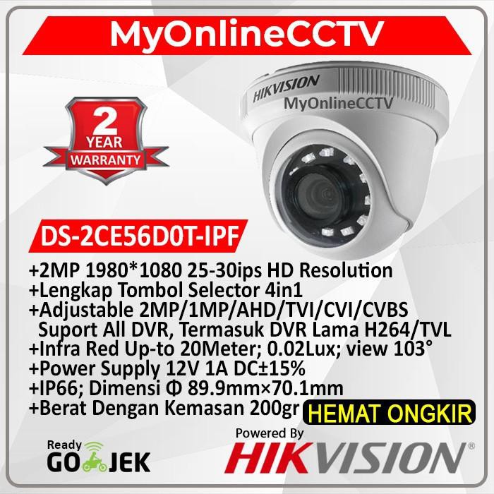 Camera An Ninh Ds-2Ce56D0T-Ipf Hikvision Ds-2Ce56Dot-Ipf 4 Trong 1 - Ds-2Ce56D0T-Ipf