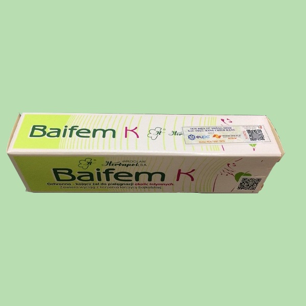 Gel dưỡng ẩm Baifem K  bảo vệ dịu nhẹ da cơ địa, chàm sữa, mẩn ngứa tuýp 15g