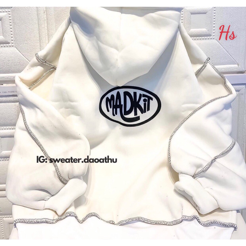 Áo Khoác Hoodie Nam Nữ Viền Chỉ In Madkit Chất Liệu Nỉ Cotton Dày Dặn Wild.Goute SP000814 | BigBuy360 - bigbuy360.vn