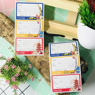 Nhãn vở Travel Class Mate CL-NT204 (1 tập gồm 15 cái)