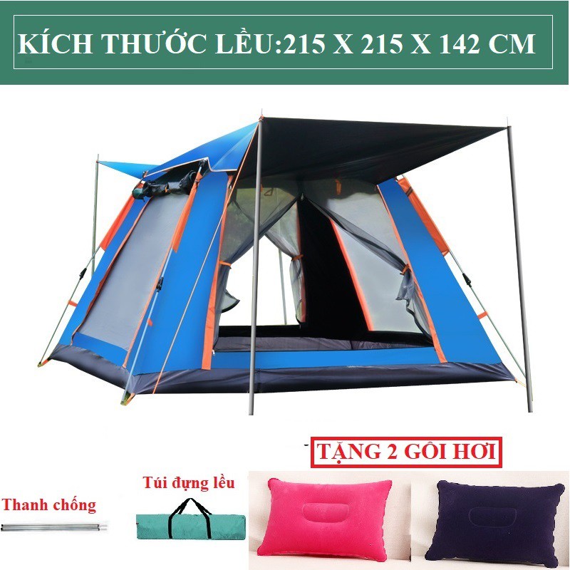 [TĂNG 2 GỐI HƠI] Lều cắm trại, lều du lich dã ngoại, câu cá 4- 5 người, dễ dàng gập mở, đóng gói nhỏ gọn, thuận tiện | BigBuy360 - bigbuy360.vn