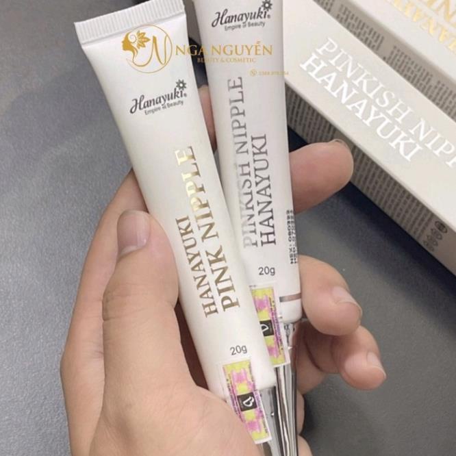 Kem dưỡng nhũ hoa Hanayuki Pinkish Nipple dưỡng da vùng nhũ hoa trắng hồng tươi tắn tuýp 20gr | BigBuy360 - bigbuy360.vn