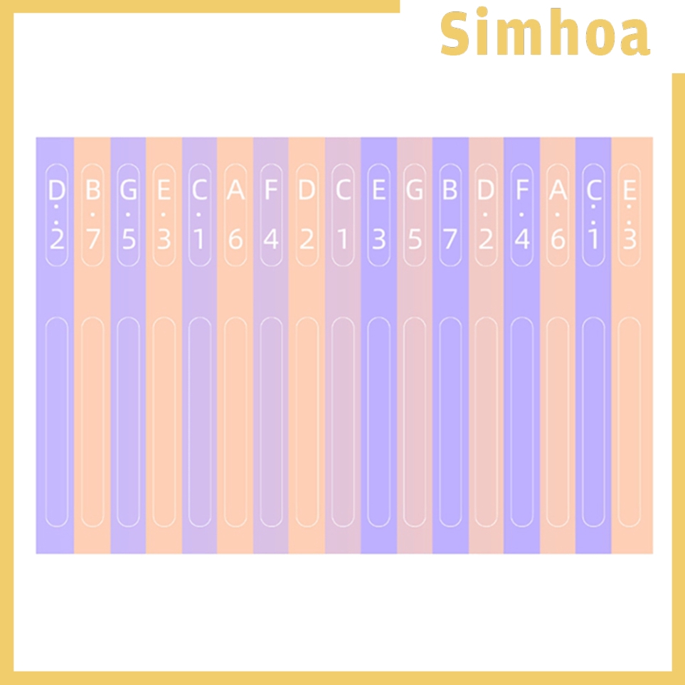 Bộ sticker dán nốt nhạc cho đàn Kalimba 17 phím
