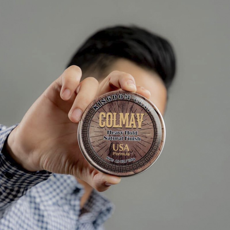 Sáp vuốt tóc nam Colmav Kingdom Clay , KingDom Pomade , tạo kiểu tóc , giữ nếp tóc