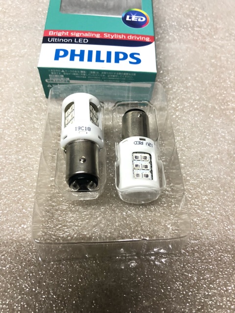 Bóng Philips LED S25 P21/5W Red