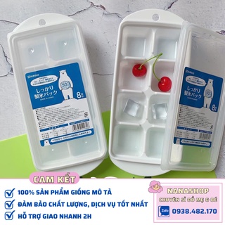 [Sỉ/Lẻ] Khay trữ đông 8 ngăn có nắp dẻo Nakaya nội địa Nhật Bản
