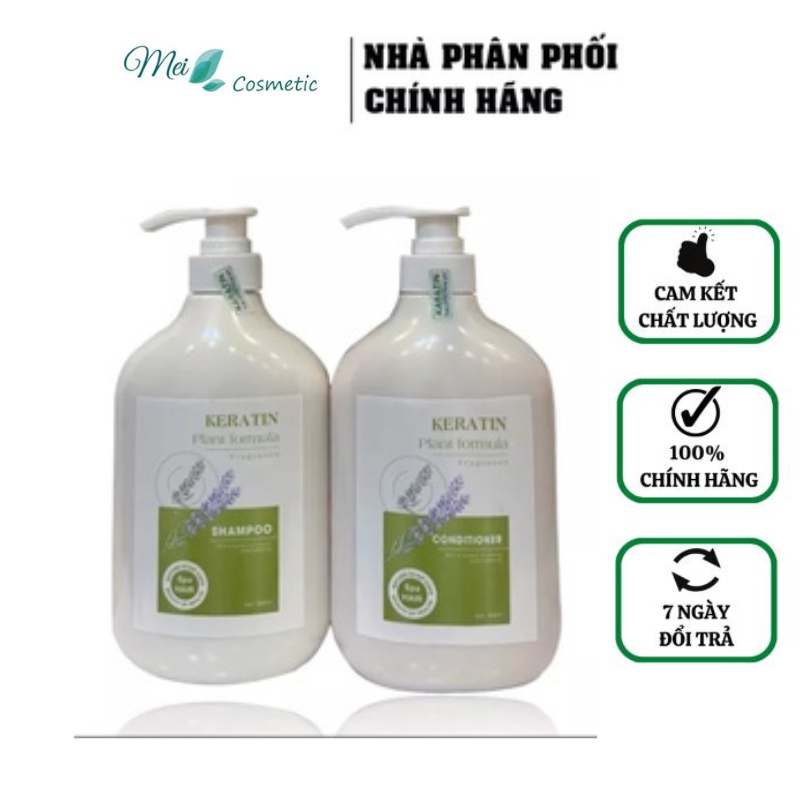 Dầu Cặp Collagen Keratin Plant Formula Siêu Mềm Mượt 800ml hương nước hoa rất thơm