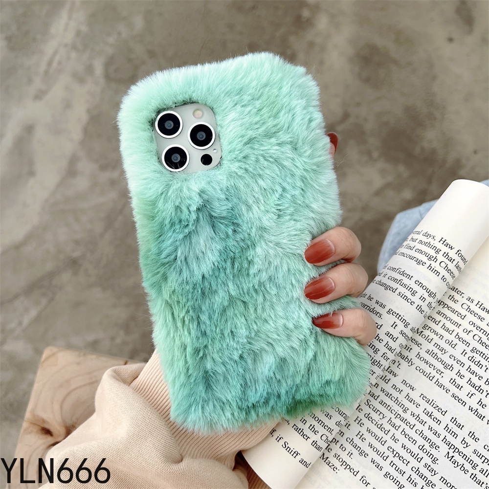 Ốp Điện Thoại Lông Nhung Màu Gradient Cho Vivo Y33S Y53S Y55 Y12A Y17 Y30 Y50 Y51 Y31 Y52 Y72 Y75 Y76 5G Y21 Y20i Y21S Y20 Y20S