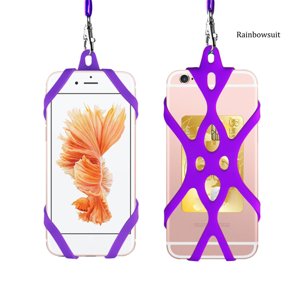 Ốp Điện Thoại Silicon Kèm Dây Đeo Cổ Tiện Dụng Cho Iphone