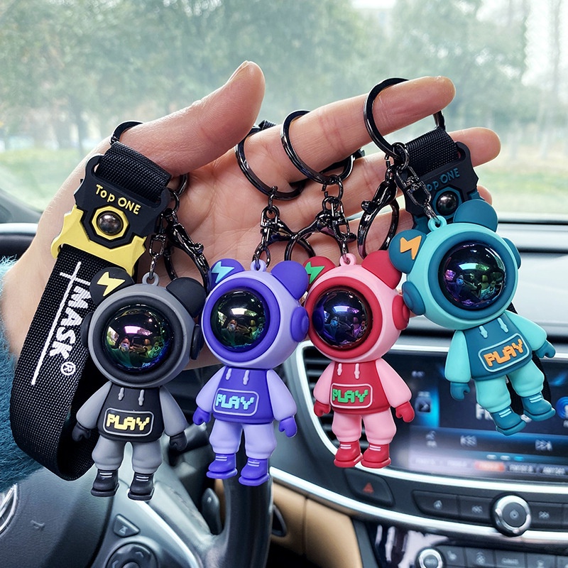 Móc Khóa Hình Gấu Bằng Epoxy Sáng Tạo