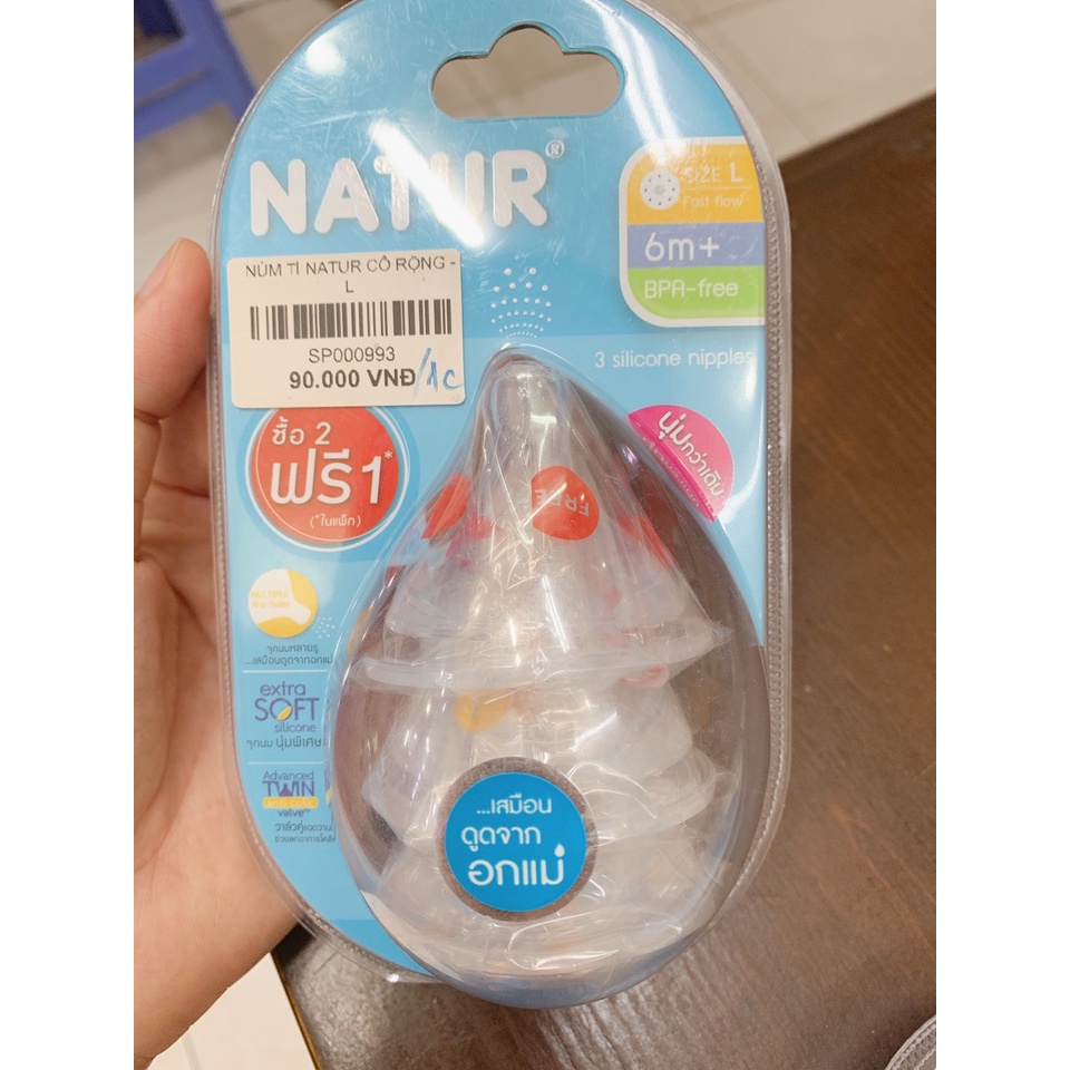 Bình Sữa Natur Thái Lan Cổ Rộng 150ml/270ml