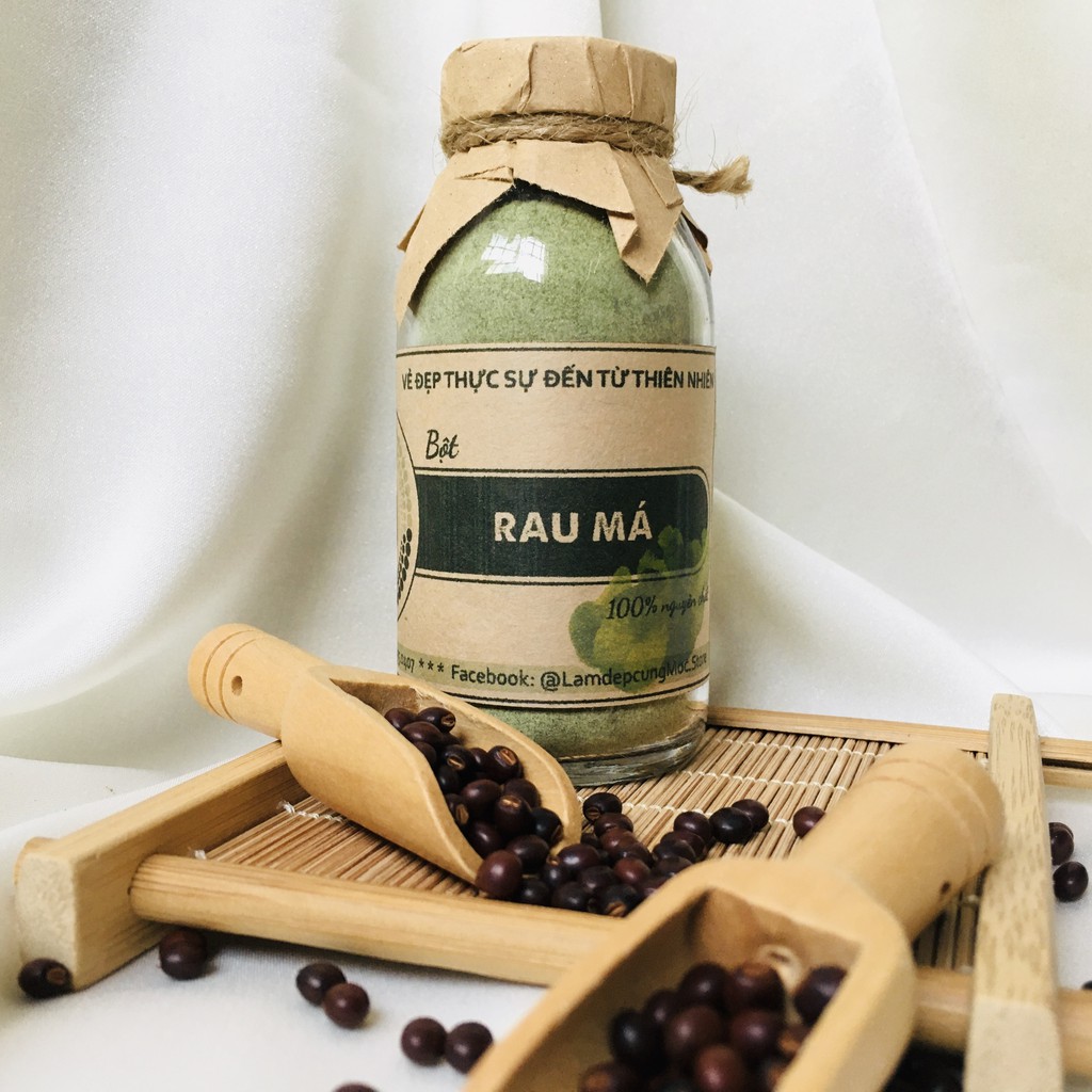 Bột Rau Má thiên nhiên đắp mặt nạ nguyên chất 100ml (50g)