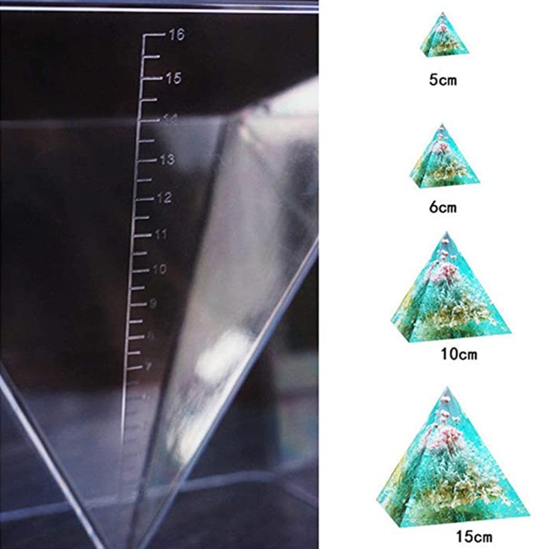 Khuôn Silicone Hình Kim Tự Tháp Làm Đồ Trang Trí