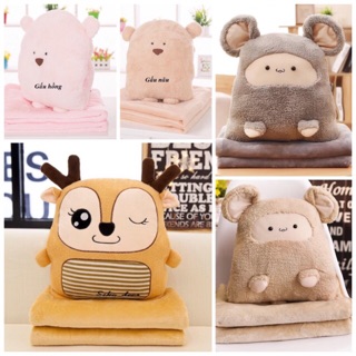 Gối kèm chăn và ủ tay 3in1