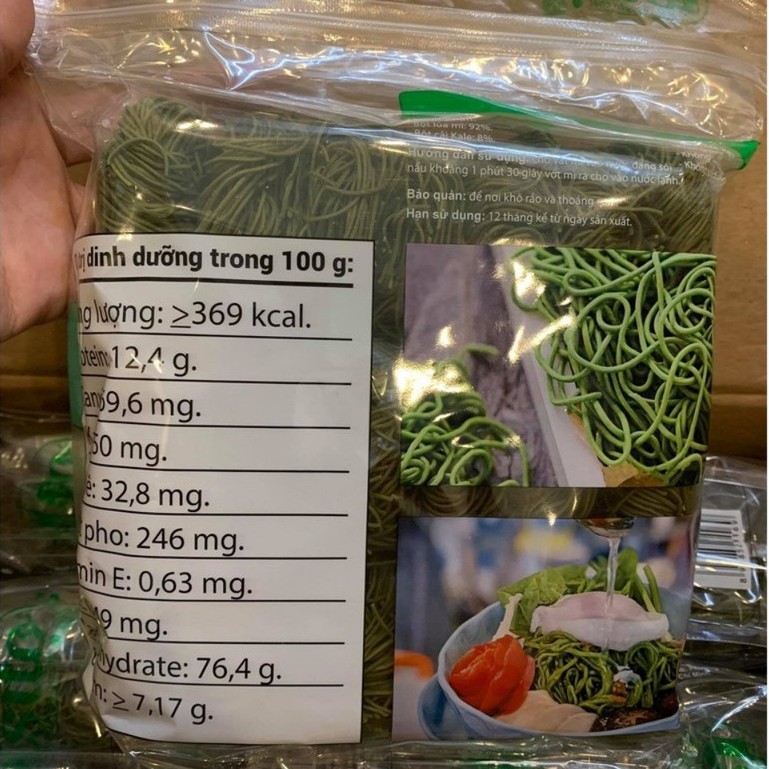 Mì cải Kale hữu cơ ISITO 500gr/gói 18 vắt, mì rau ăn không nóng | BigBuy360 - bigbuy360.vn