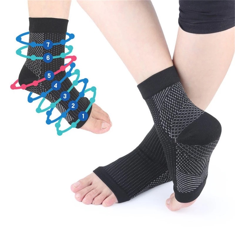 1 Đôi Vớ Thể Thao Đá Bóng / Bóng Đá Giảm Đau Tuần Hoàn Tuần Hoàn Tuần Hoàn Chân Unisex