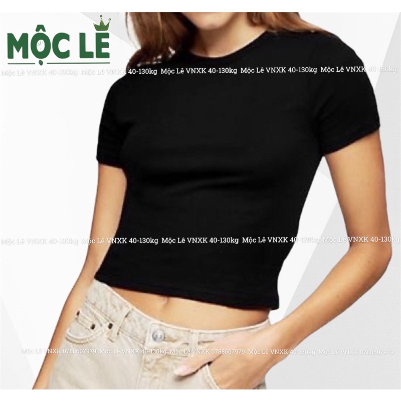 Áo croptop F21 thun nữ vnxk co dãn thun mỏng mát