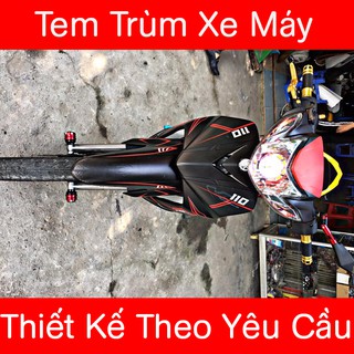 Tem Trùm Sirius Đen Nhám Chỉ Đỏ Đẹp