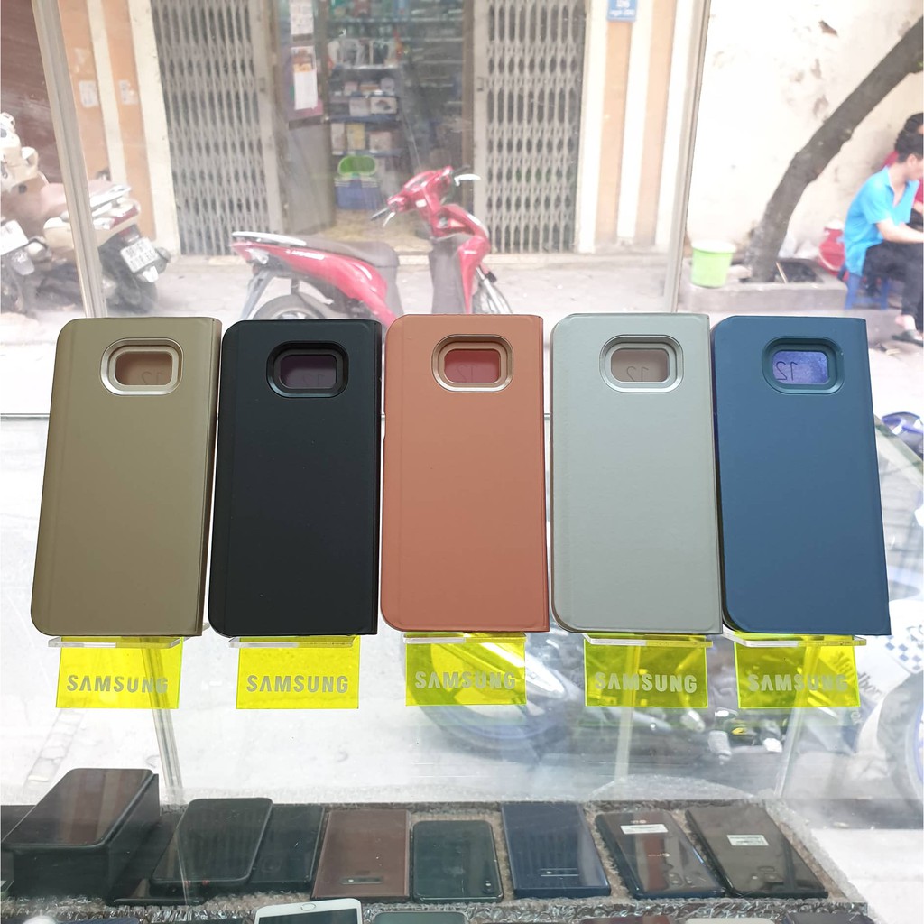 Bao Da Clear View Cover Standing Samsung S7 Edge | BigBuy360 - bigbuy360.vn
